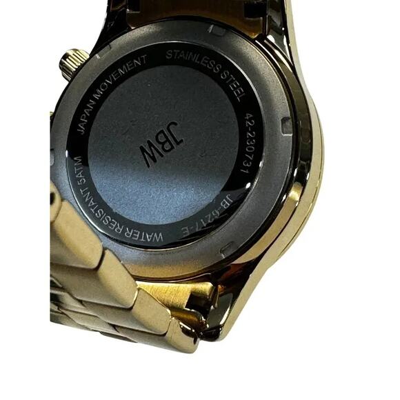 JBW Alessandra Diamond 18k Gold Plated Stainless Steel Quiet Luxury Watch NWB